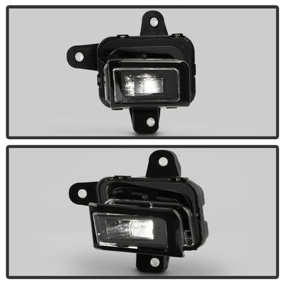 Spyder 23-25 GMC Sierra 1500 OEM Style LED Fog Light w/ Switch - Clear (FL-GS2023-LED-C)