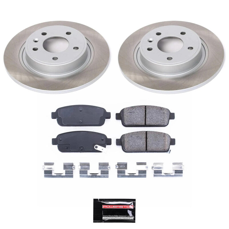 Power Stop 11-15 Chevrolet Volt Rear Semi-Coated Rotor Kit