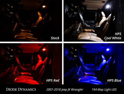 Diode Dynamics Wrangler JK 4dr Interior Kit Stage 2 - Red