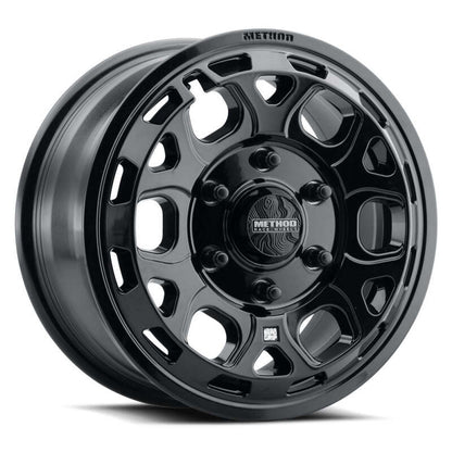 Method MR416 Bead Grip 15x7 / 6x5.5 / 74mm Offset / 78.30mm CB - Gloss Black Wheel