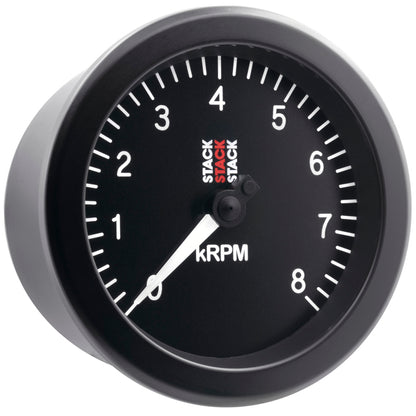 Autometer Stack Sport 88mm 0-8K RPM Tachometer - Black