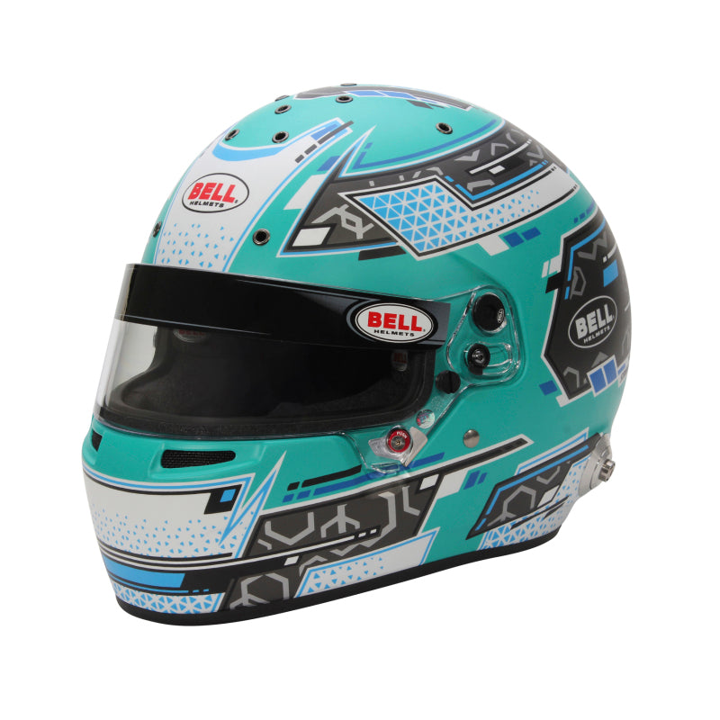 Bell Helmet Rs7 Stamina Anthracite/Aquamarine (Hans) 60(7 1/2) Fia8859-2024/Sa2025