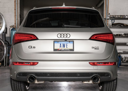 AWE Tuning Audi 8R Q5 3.0T Touring Edition Exhaust Dual Outlet Diamond Black Tips