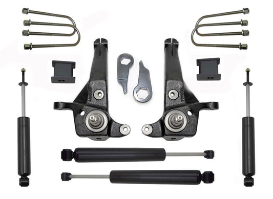 MaxTrac 01-09 Ford Ranger 2WD w/Torsion Bar Susp. (Non Stabilitrak) 5in/3in Spindle Lift Kit