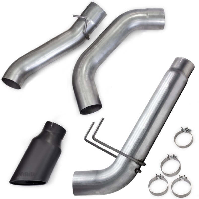 Banks Power 19-23 Dodge RAM Monster Exhaust 5.0in Single 6.7L MCSB DRW w/ SideKick Black Tip