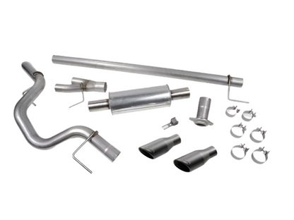Roush 15-20 F-150 5.0L/3.5L/2.7L Black Tip Cat Back Exhaust