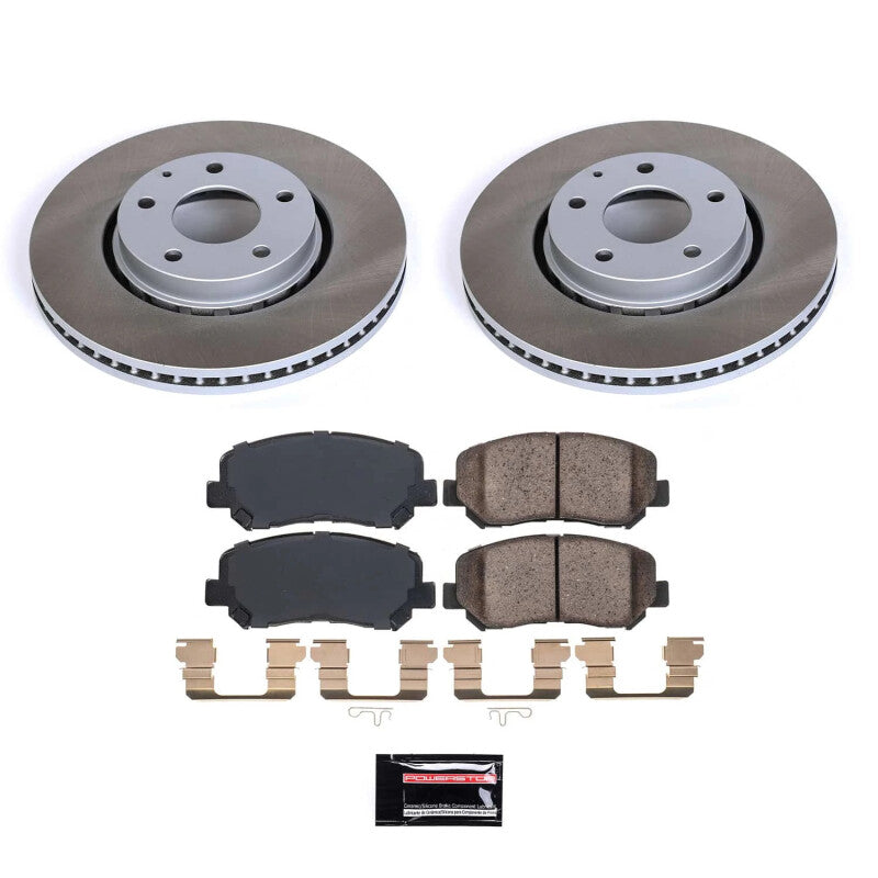 Power Stop 16-23 Mazda CX-5 Front Semi-Coated Rotor Kit