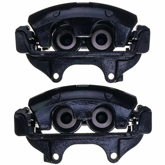 Power Stop 19-20 Dodge Charger Front Black Calipers - Pair (w/Bracket)