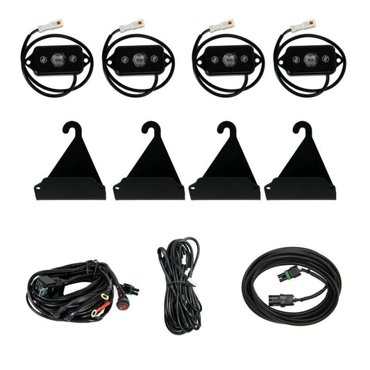 Baja Designs 05-24 Toyota Tacoma / 07-24 Toyota Tundra Bed Rail Cargo Light Kit - Red