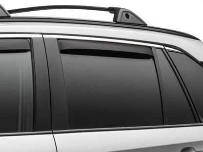 WeatherTech 12-16 Subaru Impreza/16-17 Subaru Crosstrek Rear Side Window Deflectors - Matte Black