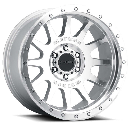 Method MR605 NV 20x10 -24mm Offset 8x180 124.1mm CB Machined Clear Coat Wheel