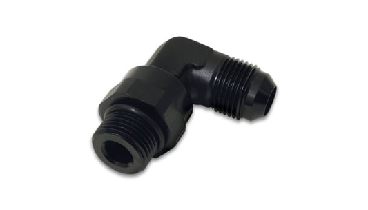 Vibrant -8AN Male Flare to Male -8AN ORB Swivel 90 Degree Adapter Fitting - Anodized Black (Copy)