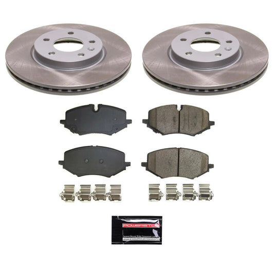 Power Stop 21-22 Chevrolet Trailblazer Front Semi-Coated Rotor Kit