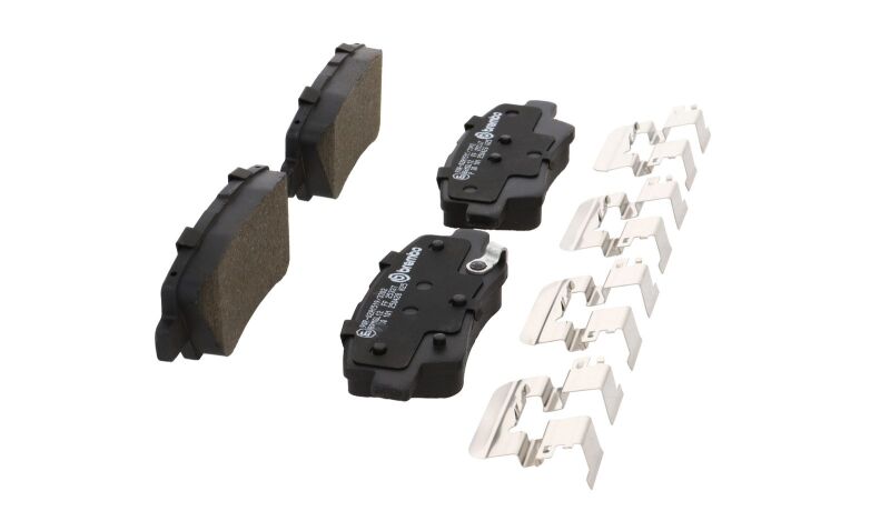 Brembo OE 21-23 Hyundai Kona/19-24 Kona Electric/19-21 Veloster Low-Met Brake Pad - Rear