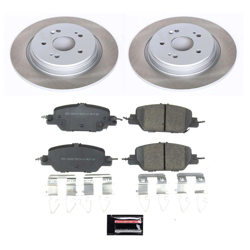 Power Stop 17-23 Honda CR-V Rear Semi-Coated Rotor Kit