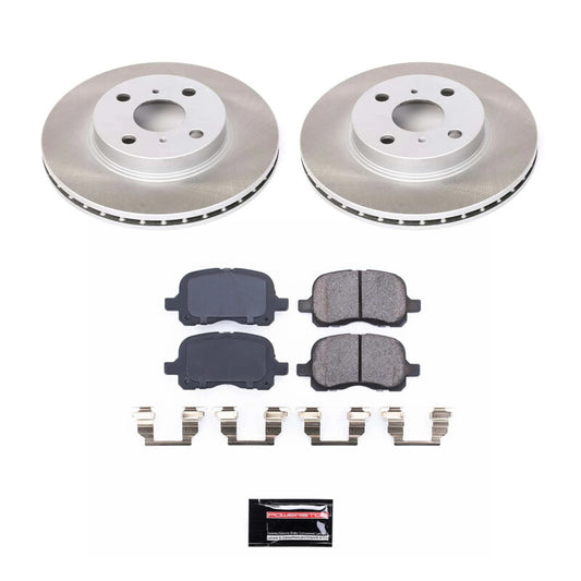 Power Stop 98-02 Toyota Corolla Front Semi-Coated Rotor Kit