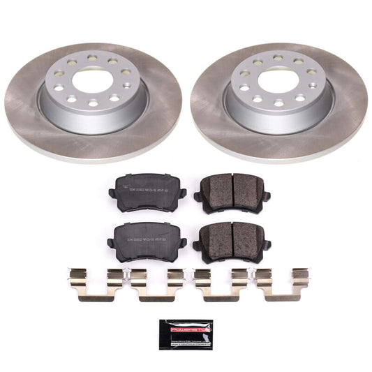 Power Stop 2009 Volkswagen Passat Rear Semi-Coated Rotor Kit