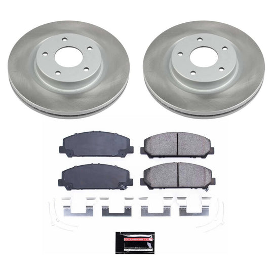 Power Stop 17-22 Nissan TITAN Front Semi-Coated Rotor Kit