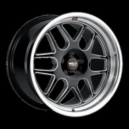 Weld Solana 17x8 / 5x127 BP / ET0 / 78.1mm Bore - Gloss Black MIL DIA Wheel