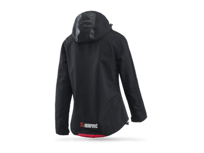 Akrapovic Womens Corpo Rain Jacket Black - 2XL