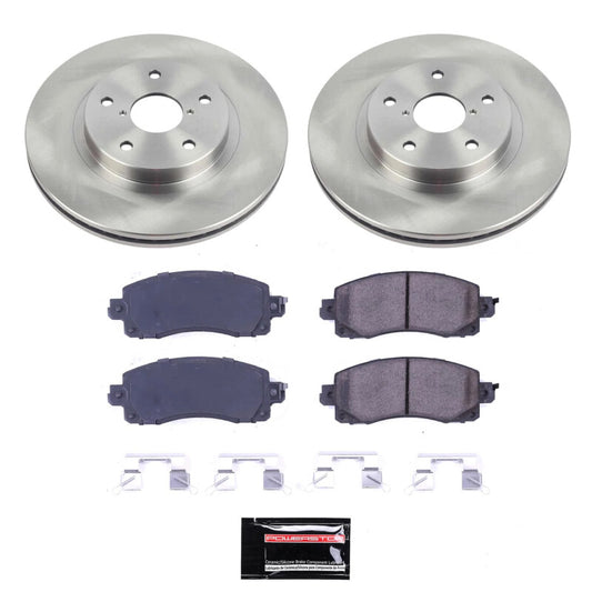 Power Stop 19-22 Subaru Forester Front Semi-Coated Rotor Kit