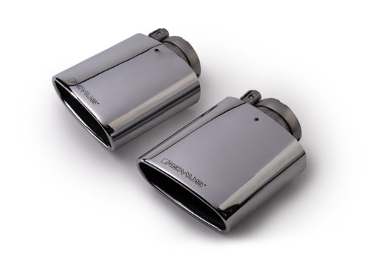 Remus 2014 Seat Leon Cupra 142x72mm Angled/Angled Chromed Tail Pipe Set