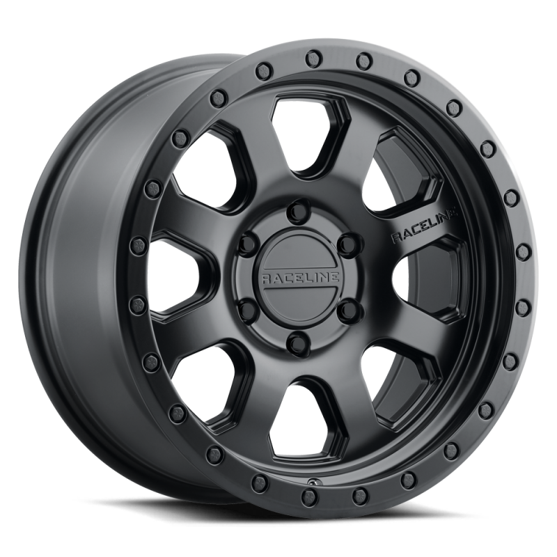 Raceline 959B Avenger 2.0 17x8.5in / 6x139.7 BP / 106.1mm Bore - Satin Black Wheel