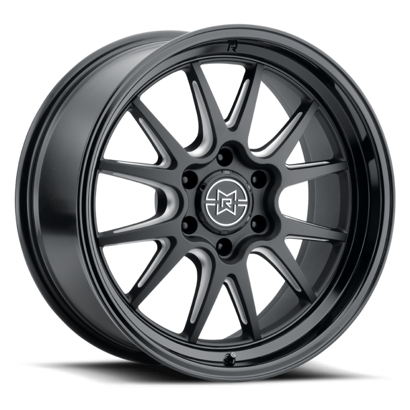 Method Raised MR802 20x12 / 8x6.5 BP / -40mm Offset / 121.3mm Bore - Double Black Milled Wheel