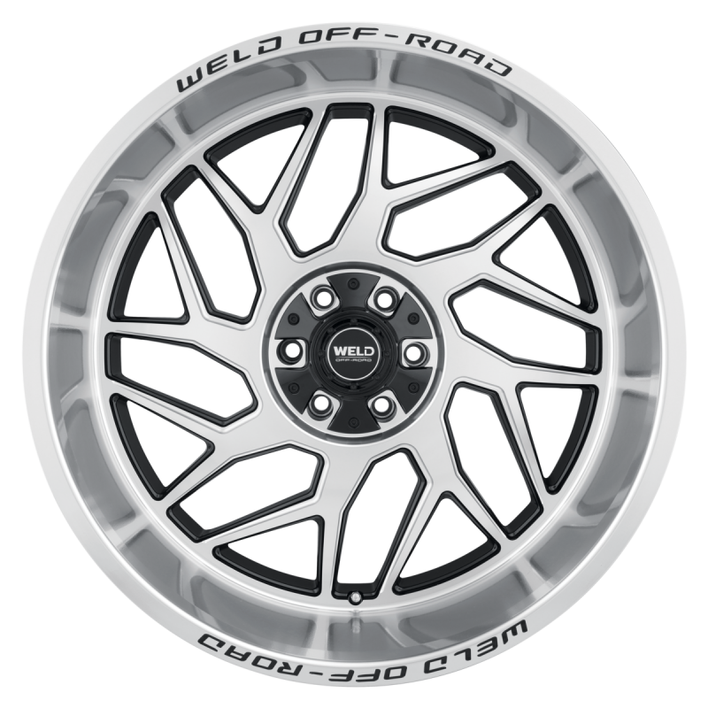 Weld Off-Road W118 20X10 Fulcrum 6X135 6X139.7 ET-18 BS4.75 Gloss Black w/ Machine Lip 106.1