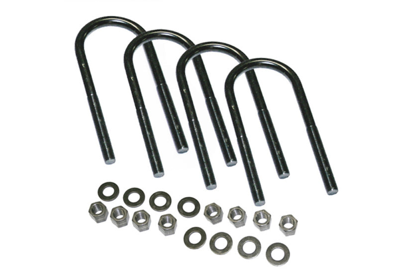 Superlift U-Bolt 4 Pack 1/2x2-7/8x10 - Round w/ Hardware