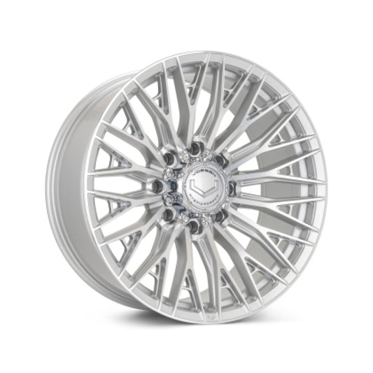 Vossen HFX-6 24x10 - 6x139.7 - ET25 - Deep Face - 106.1 - Silver Polished Wheel