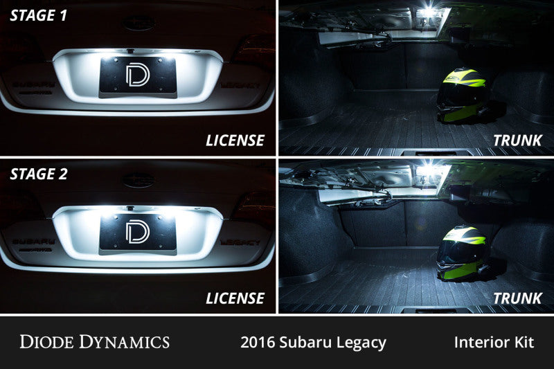 Diode Dynamics 15-19 Subaru Legacy Interior LED Kit Cool White Stage 1
