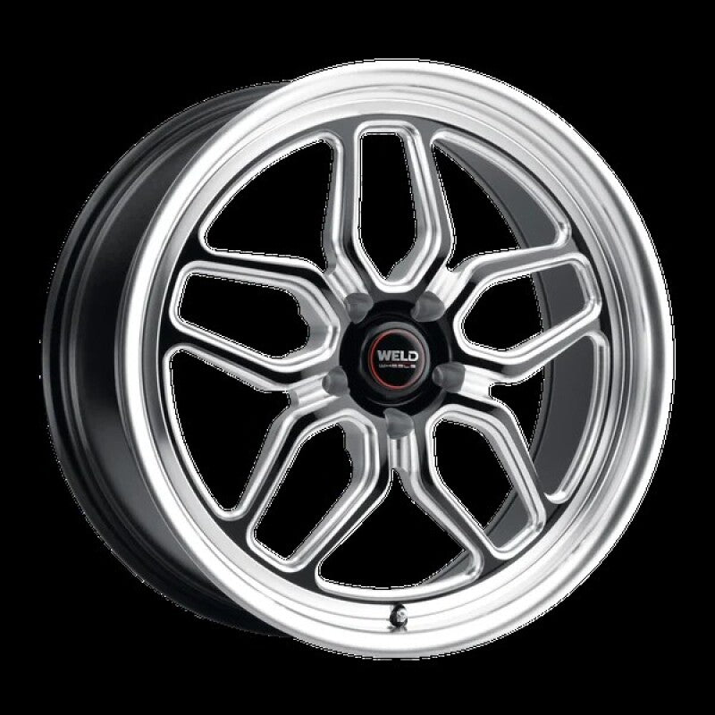 Weld S152 20X5 Laguna Drag 5X114.3 ET-23 BS2.1 Gloss Black MIL Dia 78.1