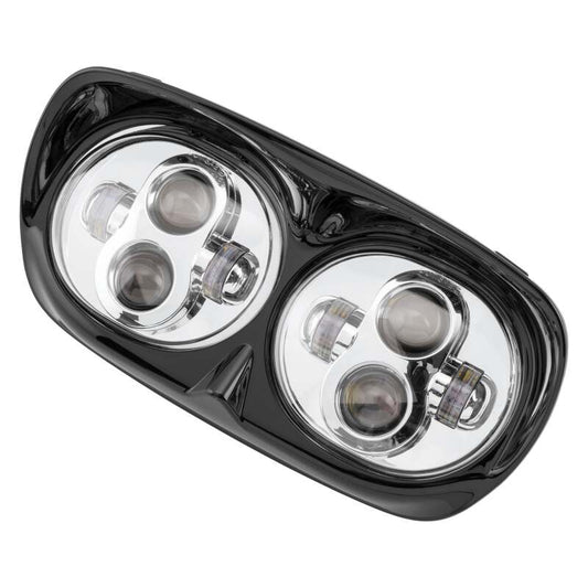Letric Lighting LED Headlight 80W Hi/Lo Chrome/Black