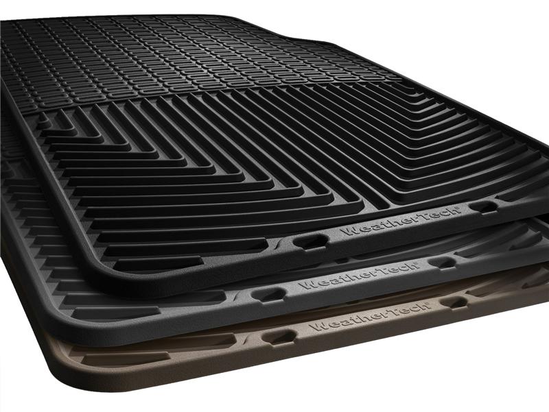 WeatherTech 10+ Lincoln MKZ Front and Rear Rubber Mats - Black