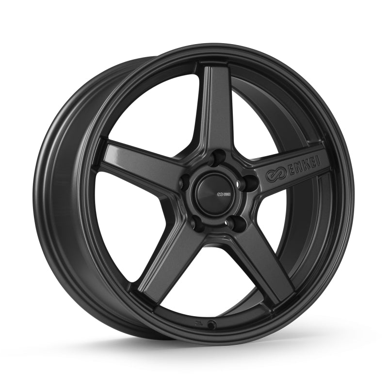 Enkei Quasar 18x8in / 5x108 BP / 40mm Offset / 72.6mm Bore - Gloss Gunmetal Wheel