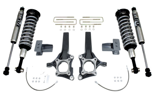 MaxTrac 15-18 Ford F-150 2WD 7in/4in MaxPro Elite Spindle Lift Kit w/FOX Shocks