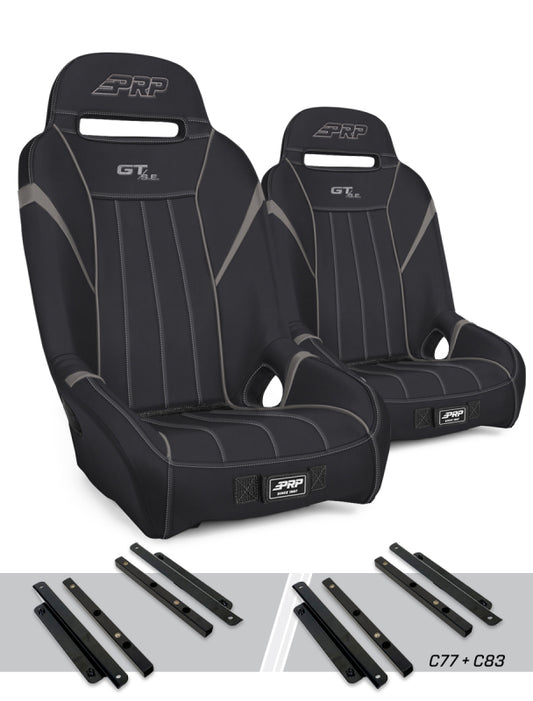 PRP GT/S.E. Suspension Seats Kit for Polaris General, RZR S 900, 900 Trail, Trail, XP 1000, Turbo, T