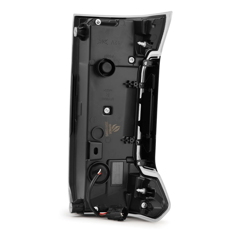 AlphaRex 24-25 Toyota Tacoma NOVA-Series LED Prismatic Tail Lights - Black Red