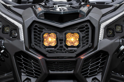 Diode Dynamics 17-24 Can-Am Maverick X3 Stage Series LED Grille Kit - Sport Yellow Combo