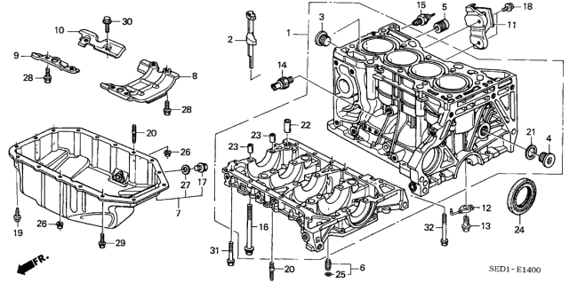 Acura - Engine Oil Pan