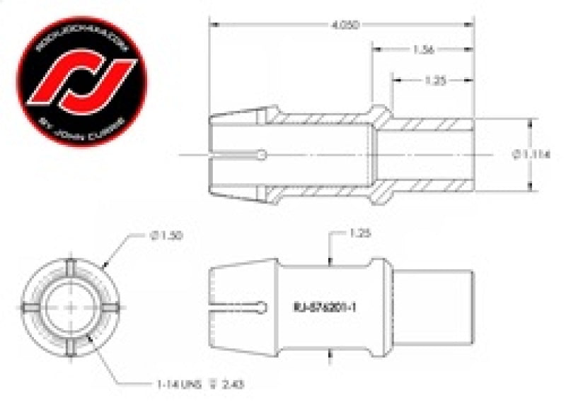 RockJock RockNut Kit Nut and Bung 1in RH Thread