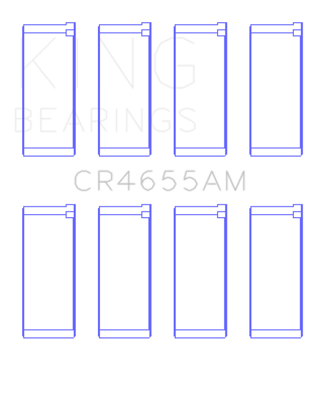 King Engine Bearings Hyundai G4Ed/G4Ae/G4Ek/G4Fk (Size +0.25mm) Connecting Rod Bearing Set