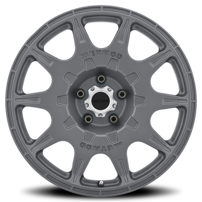 Method MR502 RALLY 17x8 +38mm Offset 5x4.5 67.1mm CB Titanium Wheel