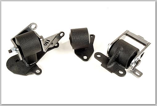 Innovative 96-00 Civic H-Series Black Steel Mounts 85A Bushings