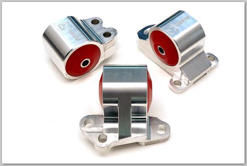 Innovative 92-95 Civic B/D Series Black Aluminum Mounts 60A Bushings (3 Bolt)