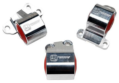 Innovative 92-95 Civic B/D Series Black Aluminum Mounts 75A Bushings (2 Bolt)