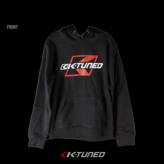 K-Tuned - New Hoodie - White and Red Logo on Black