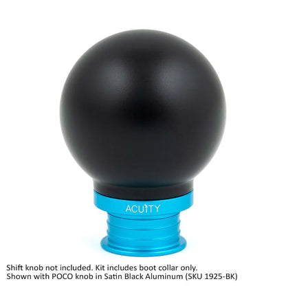 Acuity - Satin Teal Aluminum Shift Boot Collar for POCO Shift Knobs