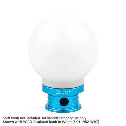 Acuity - Satin Teal Aluminum Shift Boot Collar for POCO Shift Knobs